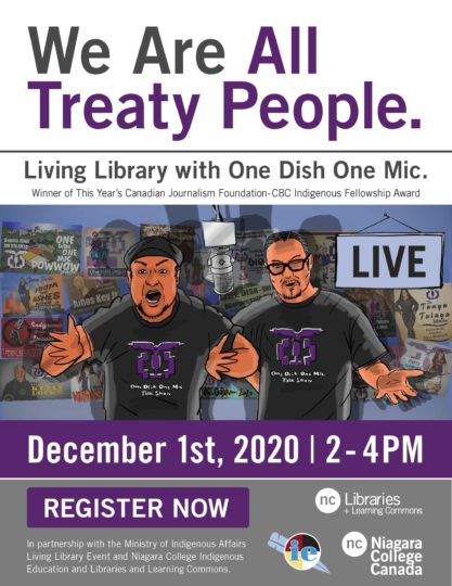 A poster advertising the We are All Treaty People event