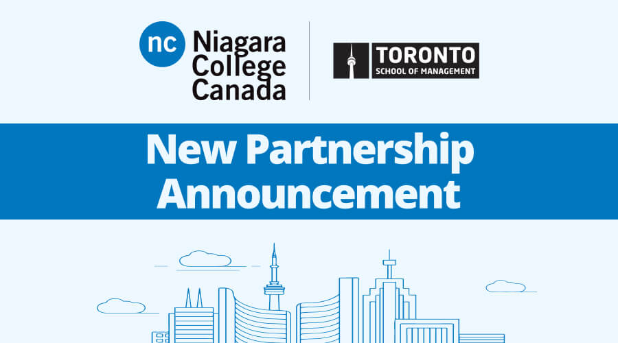 Niagara College and Toronto School of Management announce a new partnership